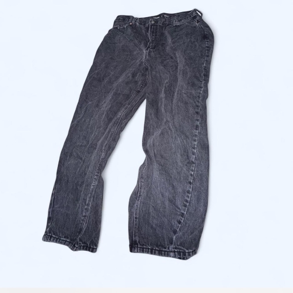 Old Navy Extra High Rise Balloon Black Washed Jeans
